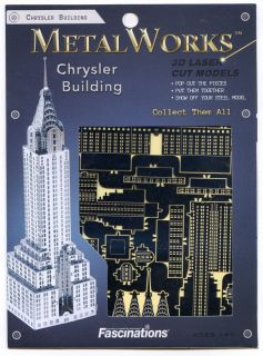 Chrysler Building 3D Metal Marvels Laser Cut Steel Mini Model Puzzle