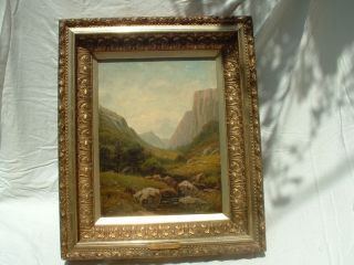  A Bierstadt Attr 1860's Oil Canvas Signed