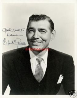 Hand Signed Clark Gable Autograph Reprint