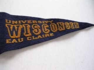 Vintage University of Wisconsin Eau Claire 5 1 2  x 13 1 2 Small