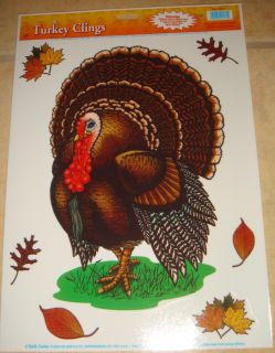  Thanksgiving window clings, decorations, party and classroom supplies