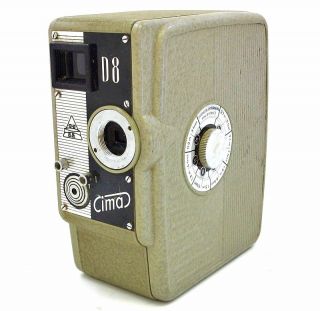 Rare Vintage German Cima D8 8mm Film Movie Camera Good Working
