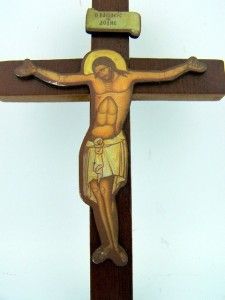 Wooden Cimabue Wood Hanging Wall Cross Catholic Crucifix Gift