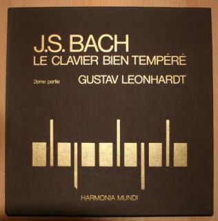 Bach Well Tempered Clavier 2 Gustav Leonhardt Harpsichord Harmonia