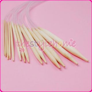14SIZES 31 5 Bamboo Circular Knitting Needles US 0 15