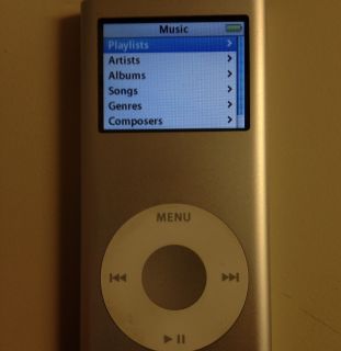 Apple 2nd Generation Silver iPod Nano 2GB Classic Model: A1199