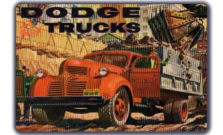  Dodge Trucks Vintage Brochure Wall Sign