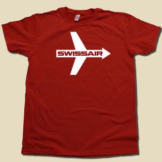 Swissair Classic Airline T Shirt Cool Swiss Air Shirt