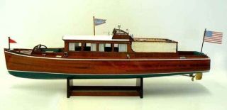 Chris Craft 1929 Express Commuter Motor Boat Wood Model