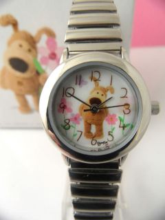 Ladies Kids Girls Boofle Snugglesome Pup Expanding Bracelet Watch Gift