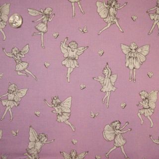 Michael Miller Quilt Fabric Petite Fairy Toile Lilac