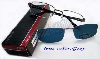 Monel Frame Magnetic Clip on Sunglasses Polarized Lens