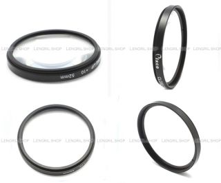 52mm 52 mm Close Up Filter Ring 10 4 Canon Nikon Sony