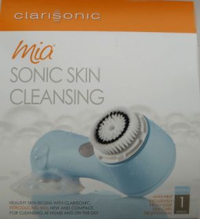 Clarisonic MIA Face Brush Sonic Skin Cleansing System Ice Blue 1 Speed