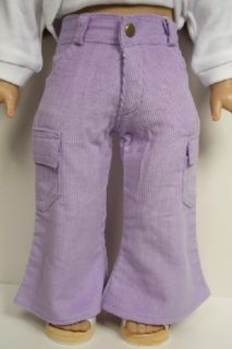  Corduroy Bellbottom Pants Doll Clothes for American Girl♥