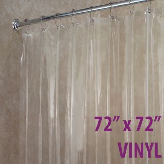 New InterDesign 14551 Vinyl Shower Curtain Liner Clear