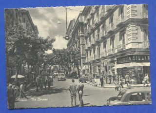  NAPOLI STORES AND CLASSIC CAR CARS VIEW   POSTCARD OF 1950 YEARS