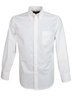 Mens Ben Sherman Classic Eton Oxford Shirt Plain Long Sleeves Button