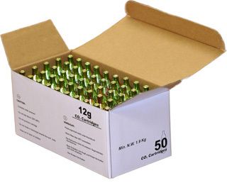 25 CO2 cartridges 12g NON THREADED C02 tire inflator paintball or