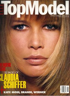 CLAUDIA SCHIFFER 52PGS Elle Top Model Magazine 1994 KATE MOSS PREMIERE