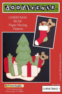 Doodlecuts Christmas Tree Paper Piecing Pattern Scrapbooking Crafts