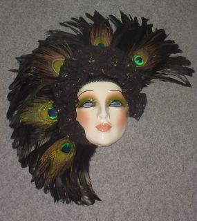 Clay Art Ceramic Mask Peacock Flair Extraordinary