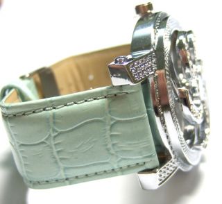 Chronovski Spinner Greenish Blue Gents Luxury Watch S9