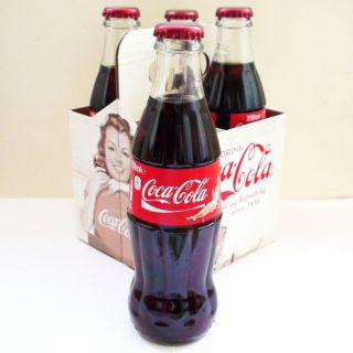  125th Anniversary Coca Cola COKE Bottle CLEAR Glass 250ml 8oz FULL NEW