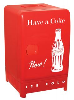 Coca Cola Coke Office Home Room Small Mini Fridge Refrigerator Cooler