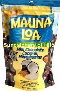 Milk Chocolate Coconut Mauna LOA Macadamia Nuts 12 12oz