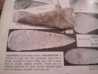 Cobbs Knife Missouri Indian Arrowhead Artifact GUARANTEE Authentic