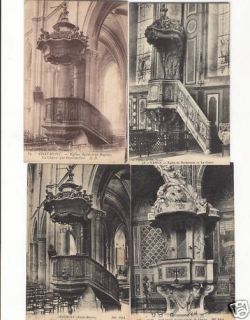 Church Chairs France 300 Vintage Postcards Pre 1940