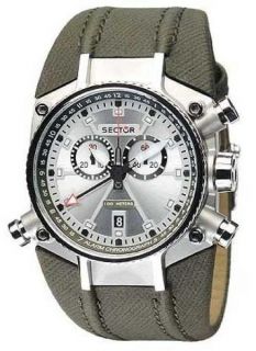  195 Series Chronograph Olive Fabric Band Mens Watch 3271695215