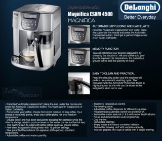 DeLonghi ESAM4500 Fully Automatic Espresso Coffee Maker Machine