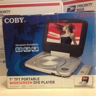 Coby V Zon 7 Portable Widescreen DVD MP3 CD Photo Player Complete Air