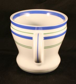 starbucks bistro cobalt blue stripe 2007 coffee mug
