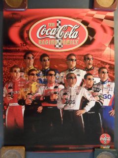 NASCAR Racing Poster Coca Cola Racing Family Tony Stewart