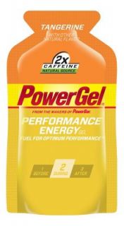 powerfood powerbar power gel 24pk tangerine refuel with powerbar gel