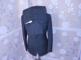 MENS SINGLE BREASTED VINTAGE BESPOKE TAILORED 3 PIECE SUIT 40