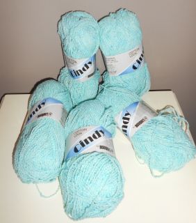 Skeins of of Cindy by Bouquet Blue Green Yarn Lot 1