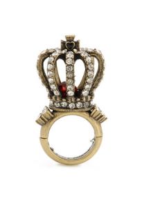 Betsey Johnson Royal Engagement Large Crown Ring