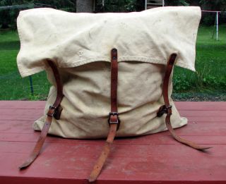 Vintage Duluth Monarch Pack Canvas Rucksack Backpack Canoe Portage Bag