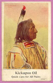 Kickapoo Indian Medicine Co. Clintonville,Connecticut 1905 Native