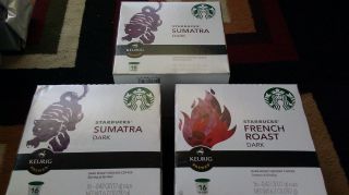 STARBUCKS Sumatra Dark 2 French Roast Dark Ground Coffee 16 K Cup