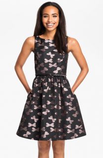 Jessica Simpson Bow Print Fit & Flare Dress