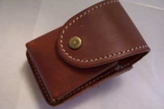 BROWN LEATHER LIGHTER CASE FOR ALL COLIBRI LIGHTERS $40 GIFT