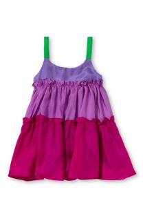 Halabaloo Colorblock Silk Dress (Toddler & Little Girls)