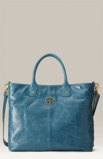 Tory Burch Small Glazed Leather Tote