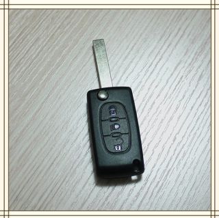  Flip Remote Key Fob Case Light Button for CITROEN C3 C4 C5 C6 C Quatre