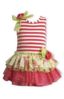 Gerson & Gerson Tiered Ruffle Dress (Infant)